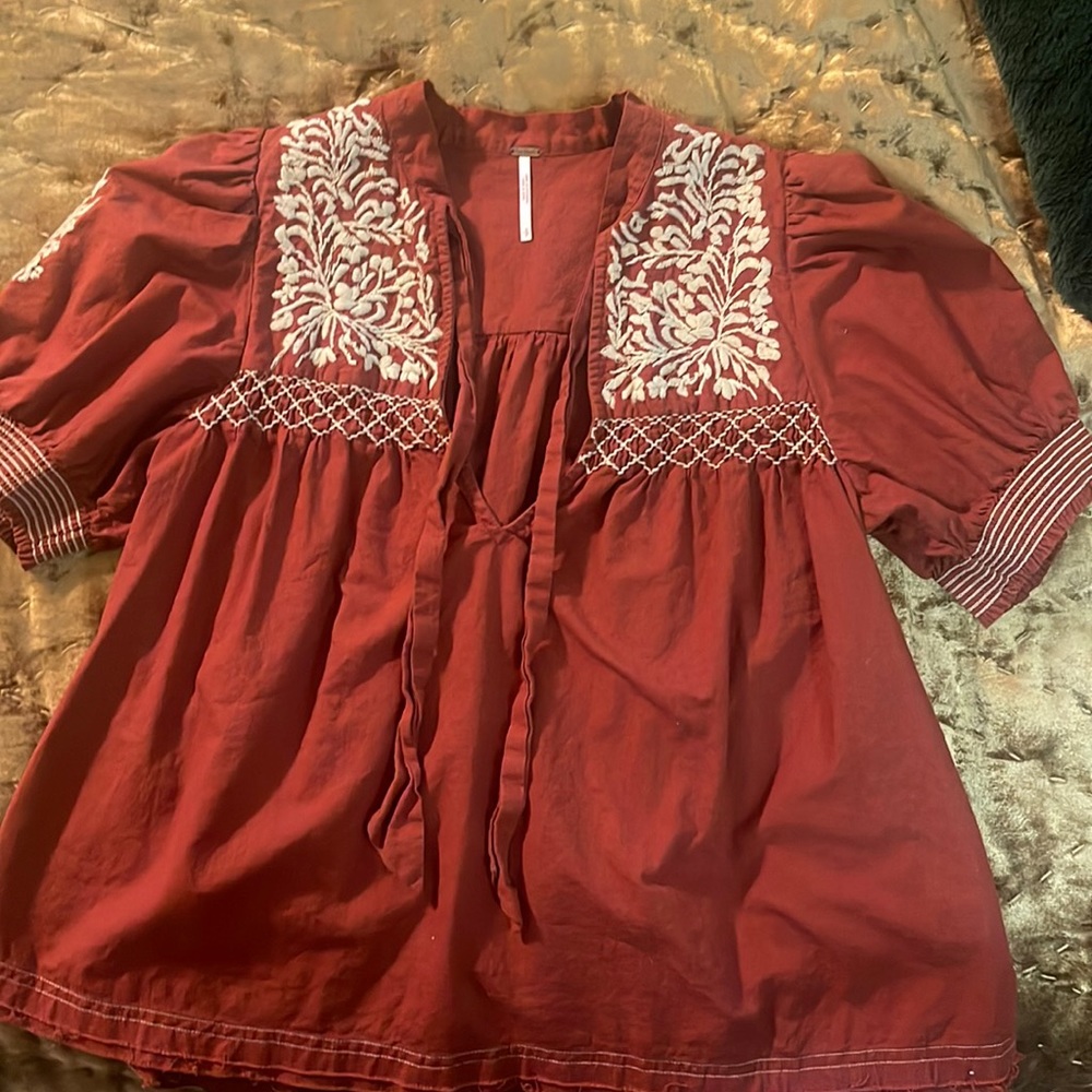 Bohemian peasant top by free people